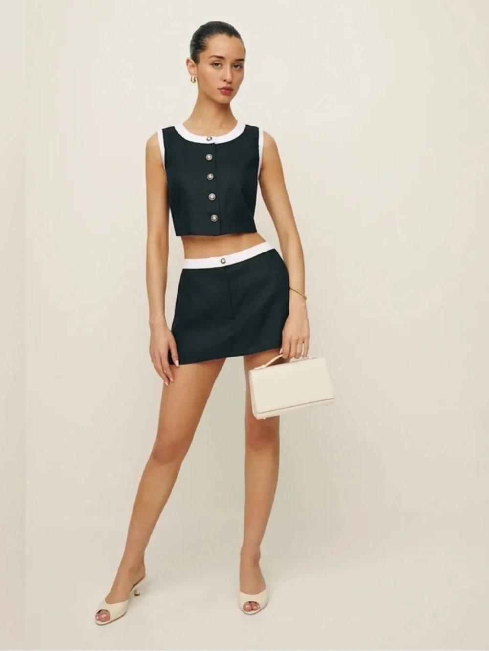 Reformation Roxy Linen Two-Piece Set